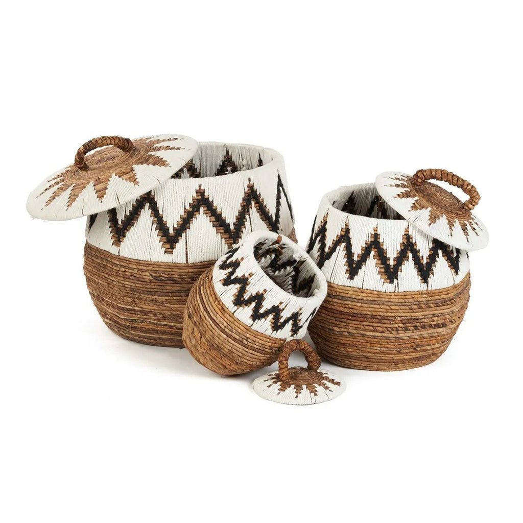 Kleine Baai Strandmand - Natuurlijk Wit - L